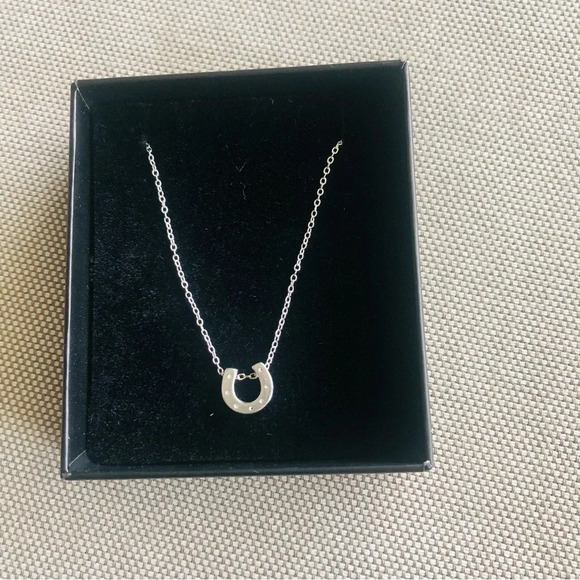 Jewelry - NWT 925 Sterling Silver Horse Shoe Pendant Necklace